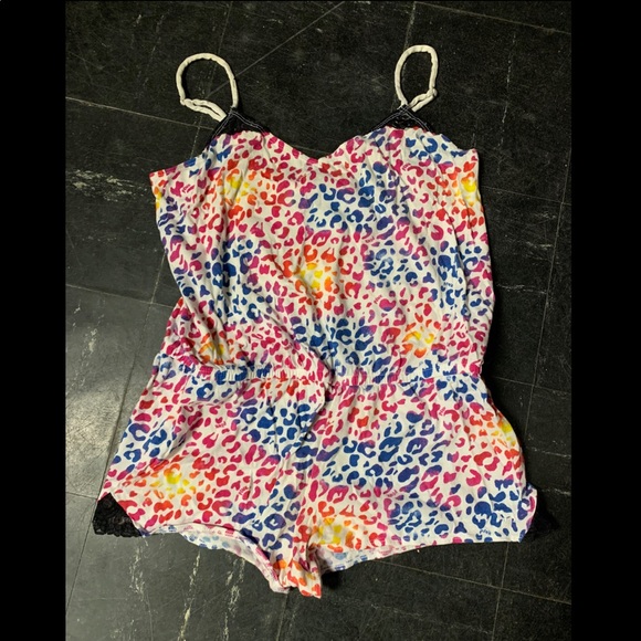 PINK Victoria's Secret Other - Pink Cheetah Sleep Romper